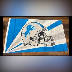 Detroit lions flag new large in package lions banner  3 by 5 feet double sided